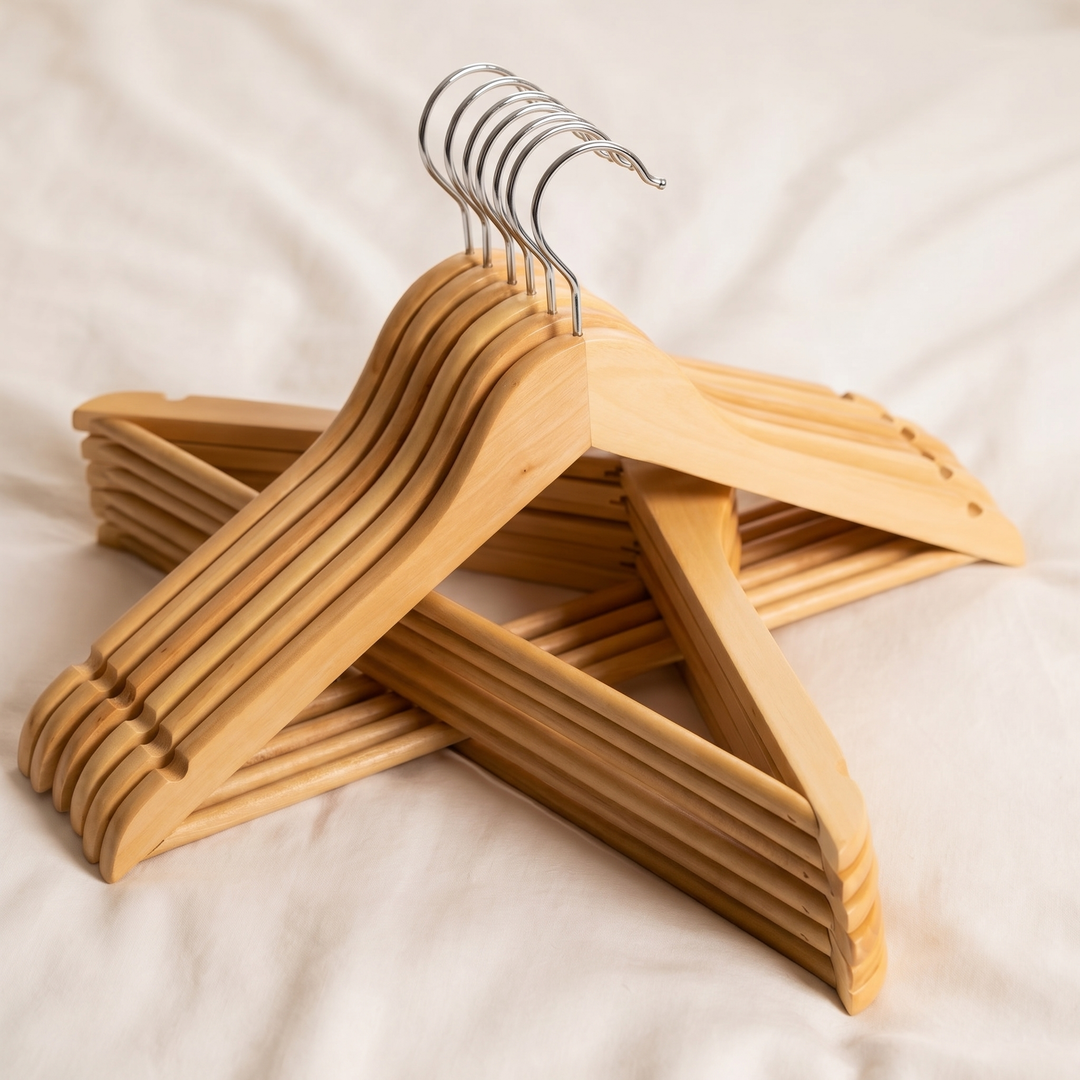 Virelle | Wooden Hangers – Set of 6