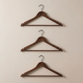 Virelle | Wooden Hangers Dark – Set of 6